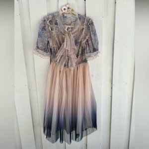 ChicWish ombre ruffle dress